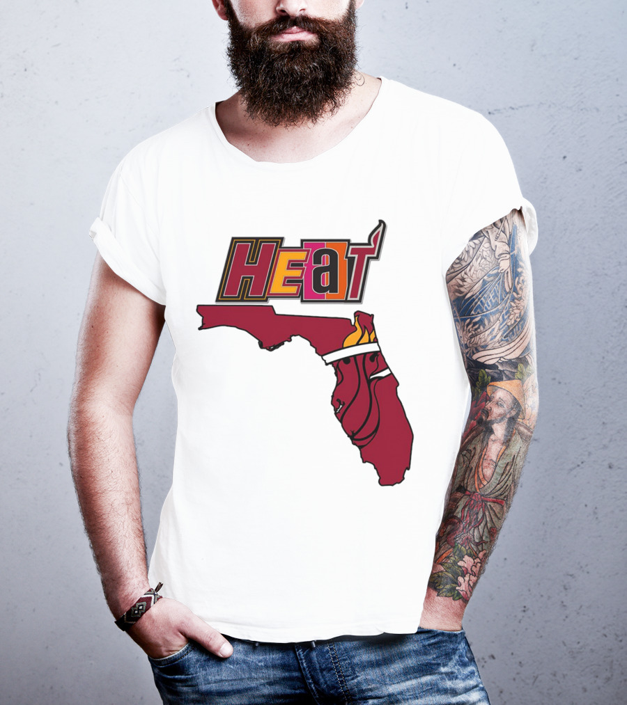 Heat Map Florida Basketball Emblem T-Shirt