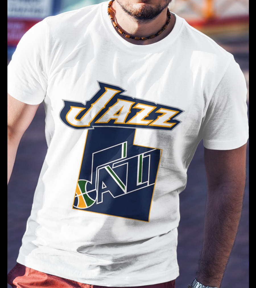 Jazz Utah Map T-Shirt