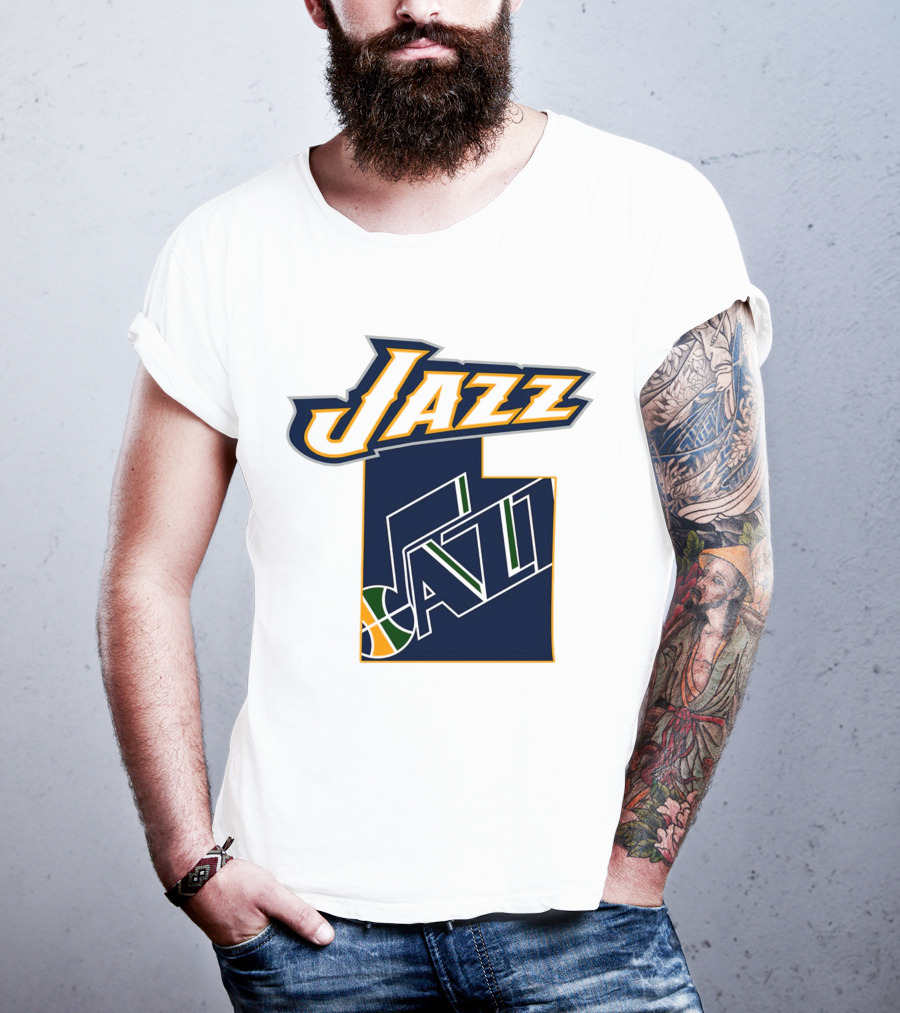 Jazz Utah Map T-Shirt