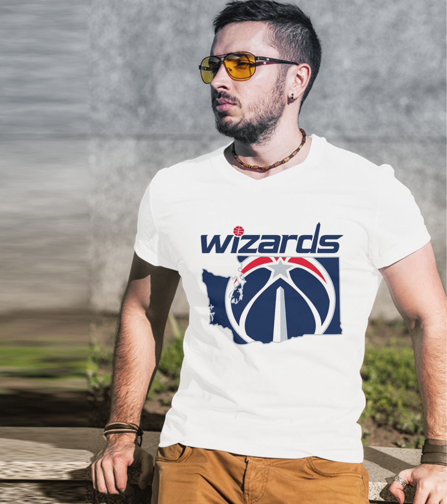 Wizards Washington State Map T-Shirt