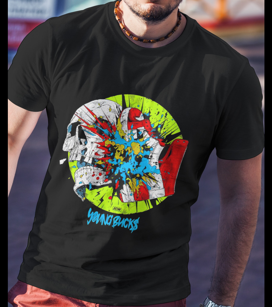 AEW Young Bucks Comic Explosion T-Shirt