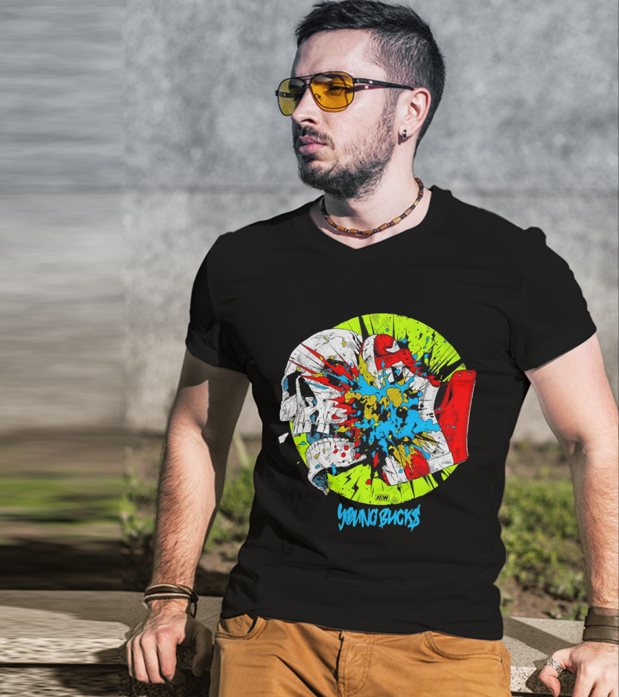 AEW Young Bucks Comic Explosion T-Shirt