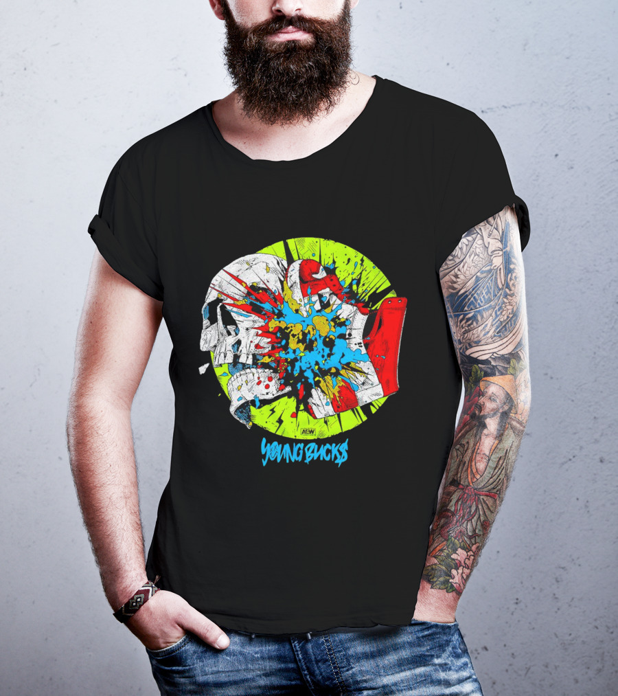 AEW Young Bucks Comic Explosion T-Shirt