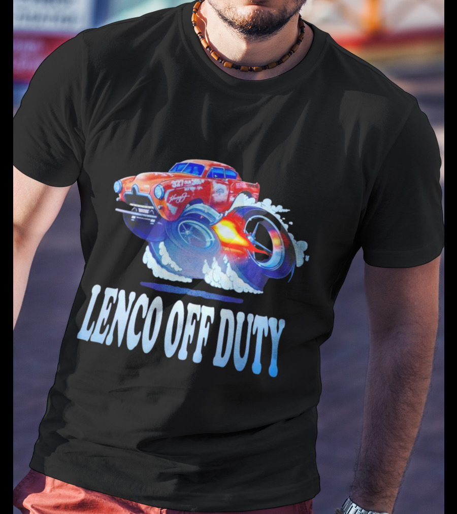 Lenco Off Duty 327 Chevy Racing Hot Rod Ford 1950 T-Shirt