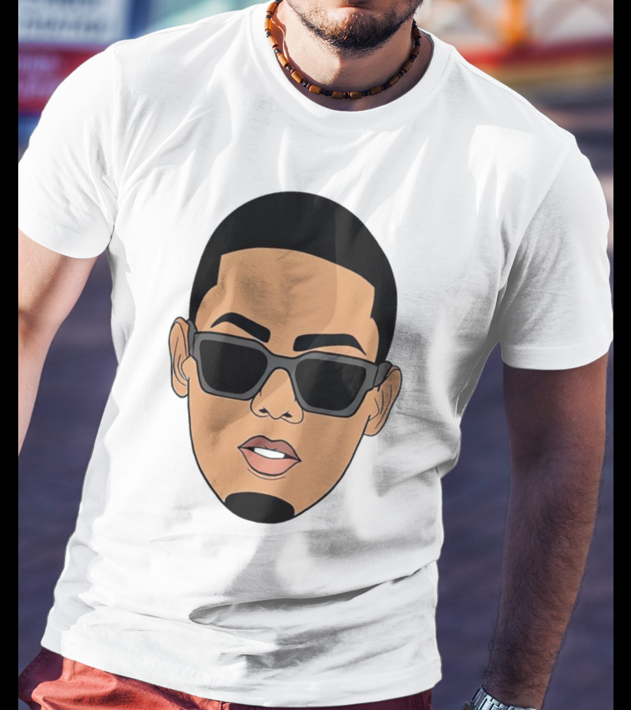 Myke Towers Sunglasses Facial T-Shirt