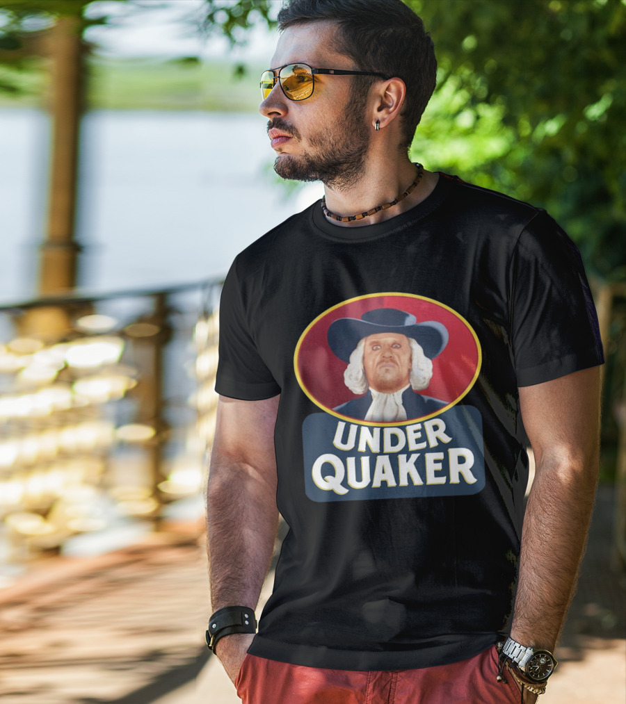 Quaker Oats Logo Parody Under Quaker T-Shirt