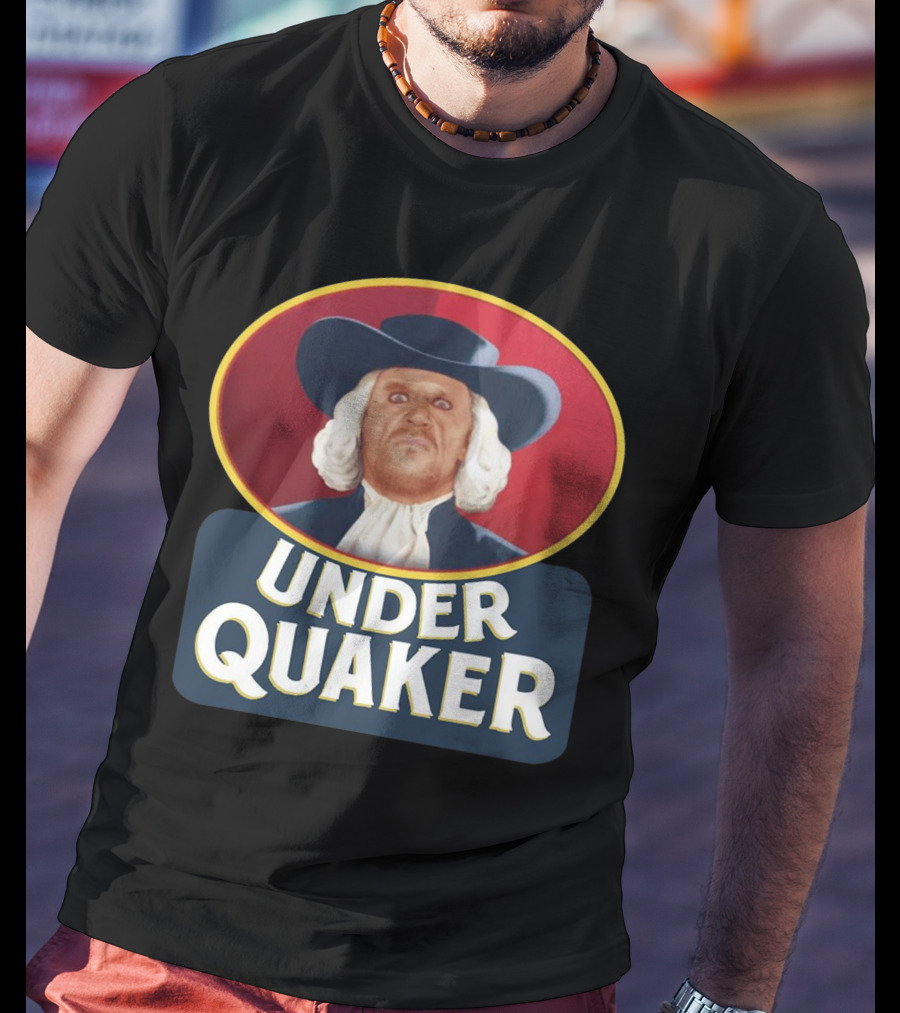 Quaker Oats Logo Parody Under Quaker T-Shirt