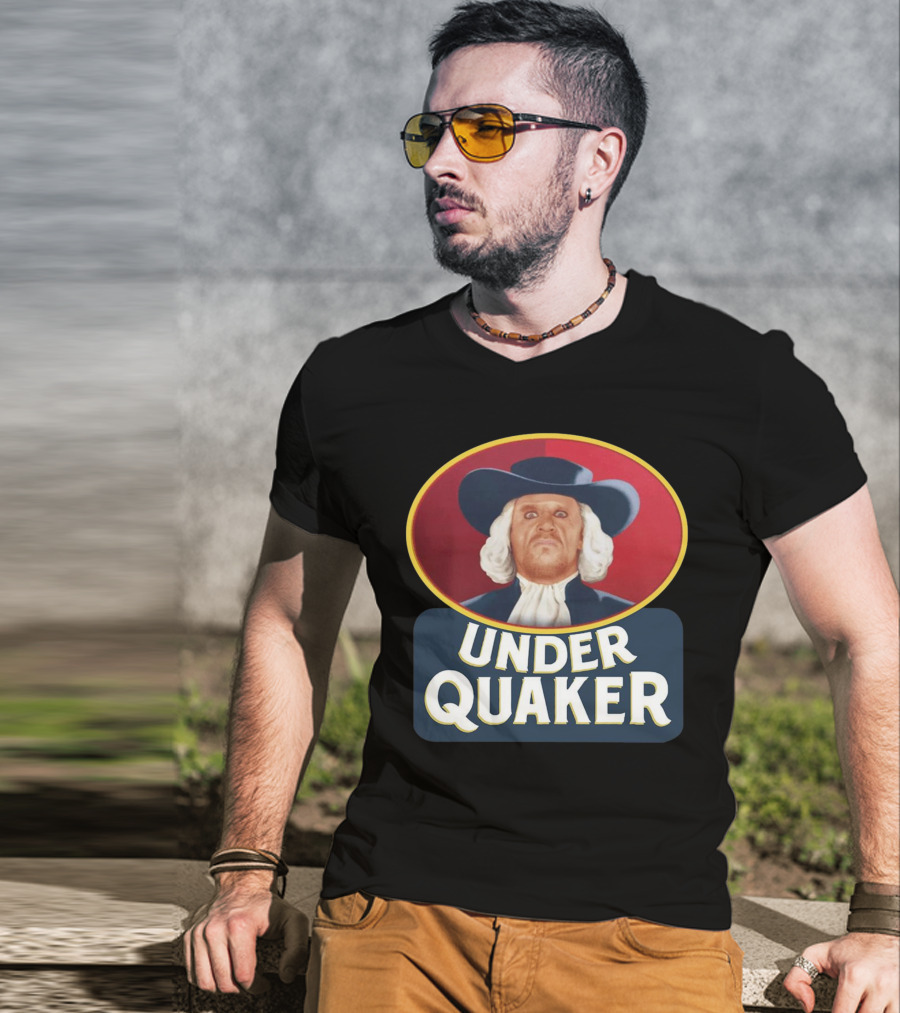 Quaker Oats Logo Parody Under Quaker T-Shirt