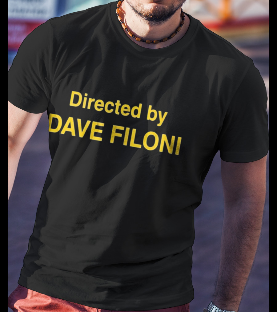 Directed By Dave Filoni Text In Yellow T-Shirt