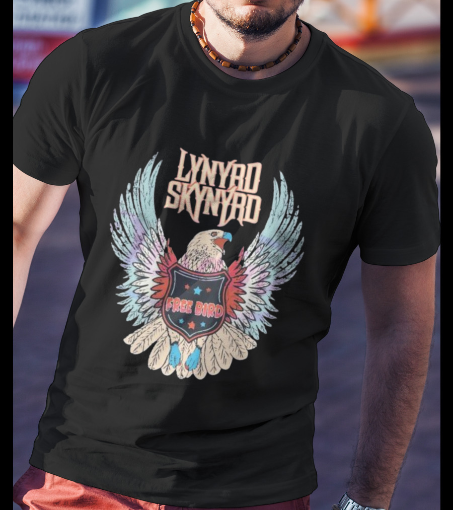 Lynyrd Skynyrd Free Bird Classic Rock Eagle Wings Vintage T-Shirt