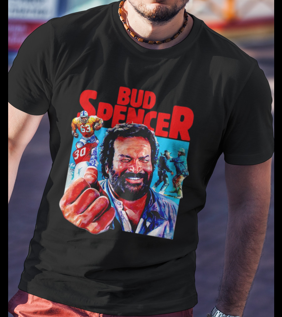 Bud Spencer Football And Laughing Scene In Action T-Shirt