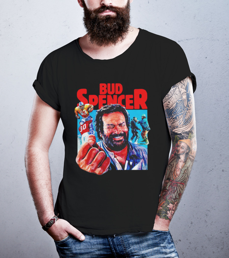 Bud Spencer Football And Laughing Scene In Action T-Shirt
