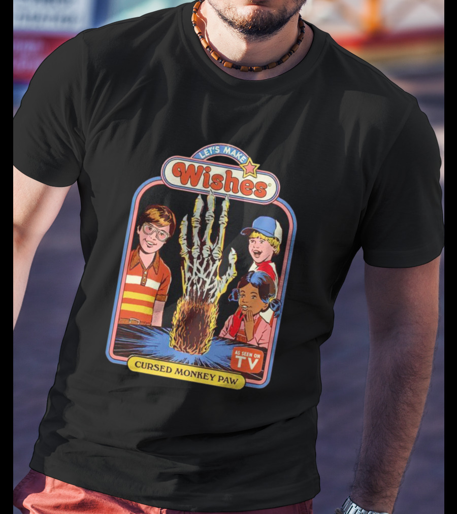 Let’s Make Wishes Cursed Monkey Paw As Seen On TV T-Shirt
