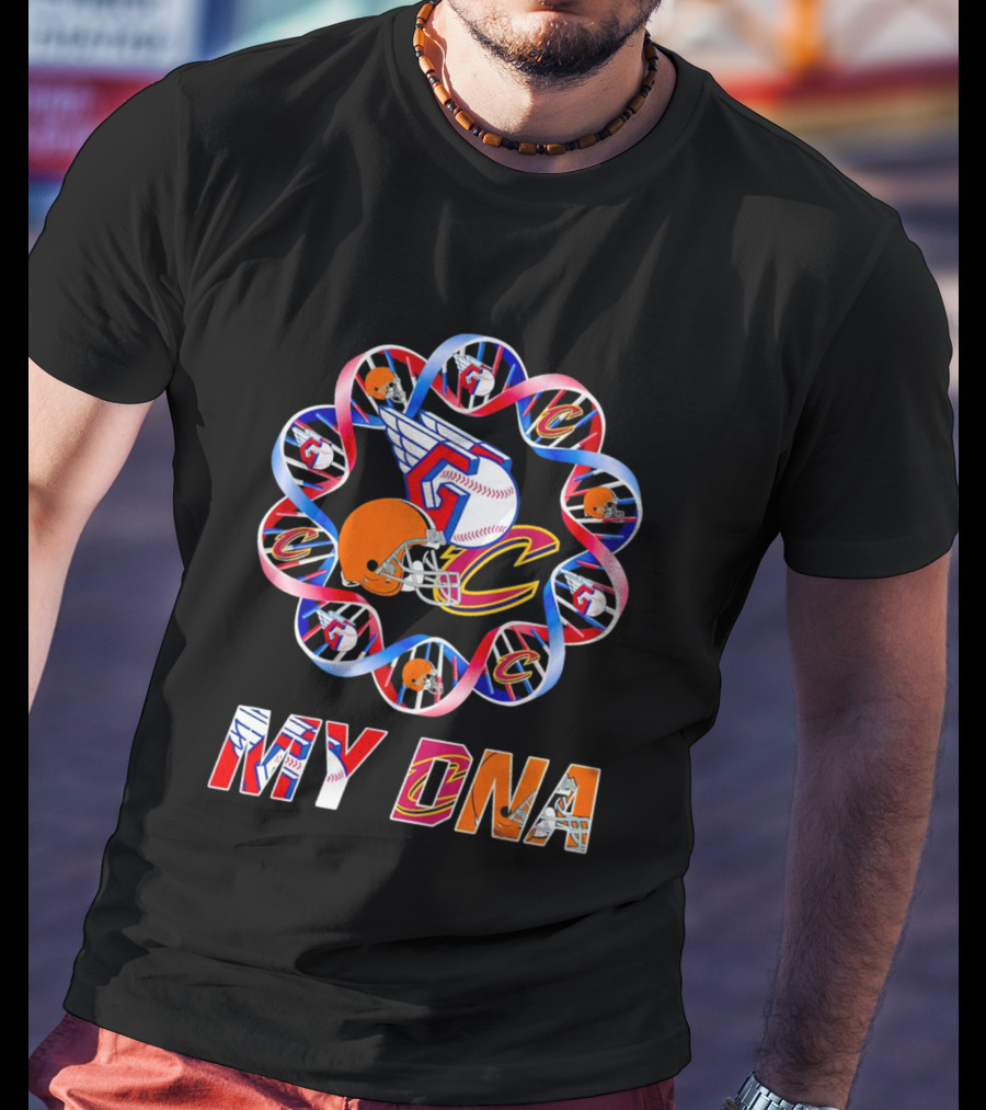My DNA Cleveland Browns Cavaliers Guardians T-Shirt