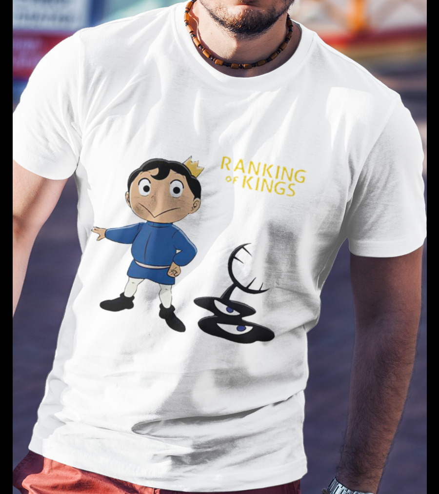 Ranking Of Kings Anime Character With Crown And Shadow Figure T-Shirt