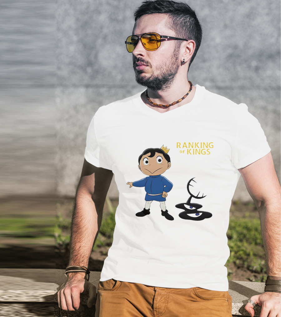 Ranking Of Kings Anime Character With Crown And Shadow Figure T-Shirt