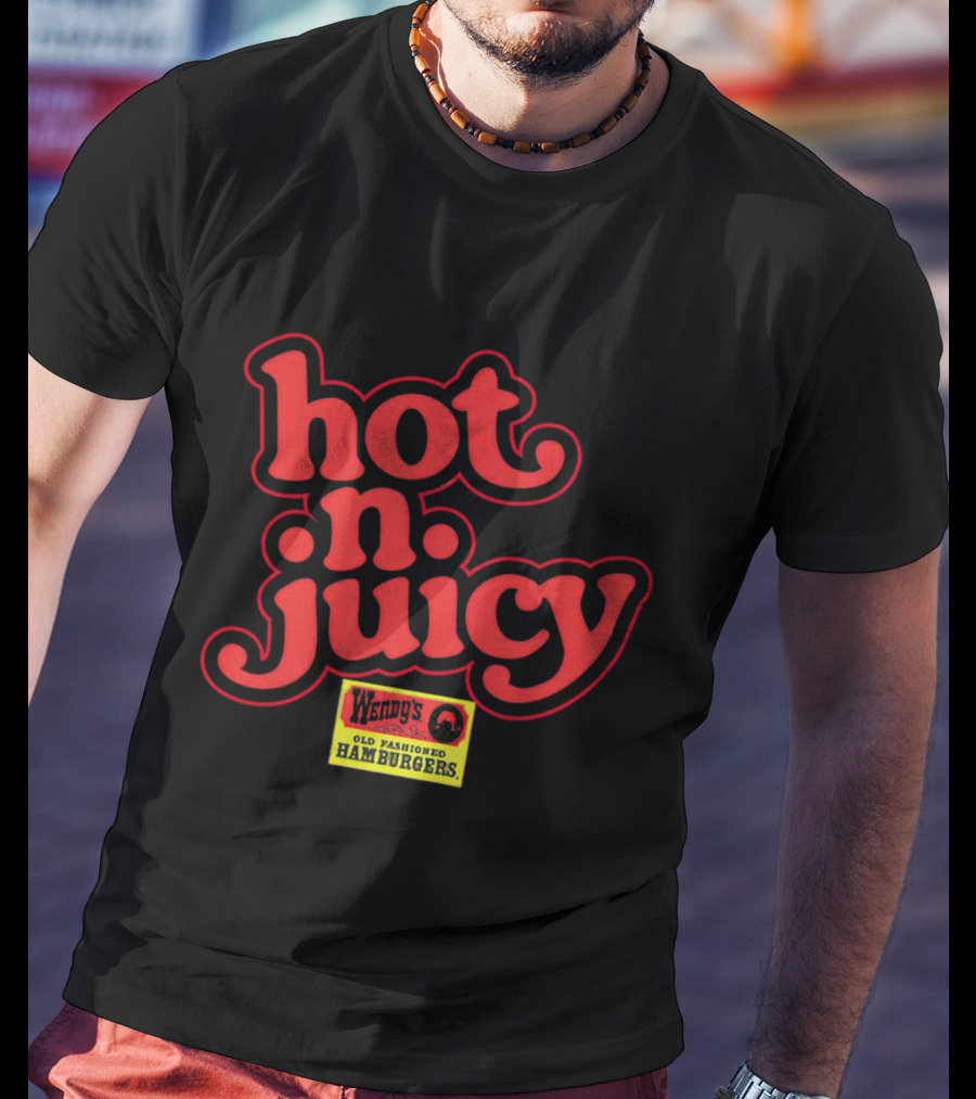 Wendy's Hot N Juicy Old Fashioned Hamburgers T-Shirt