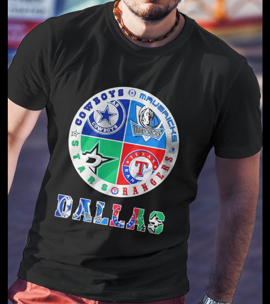 Dallas Cowboys Mavericks Stars Rangers Texas Sports T-Shirt