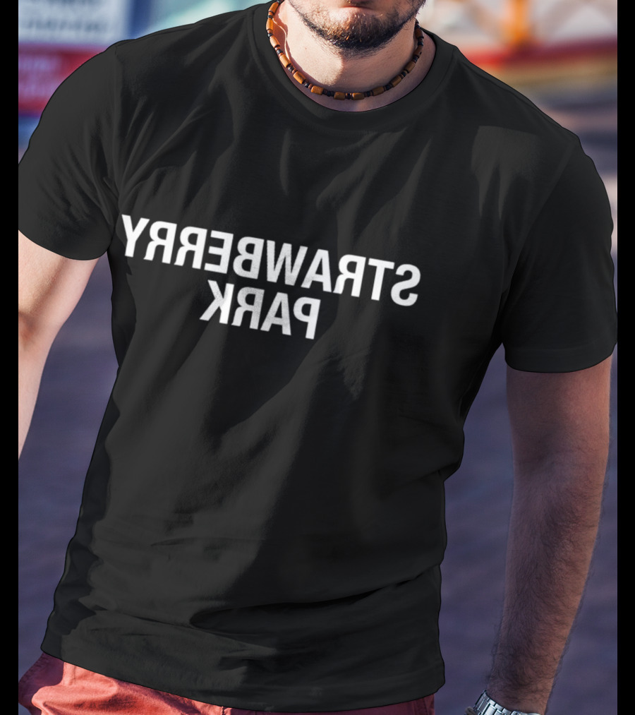 Strawberry Park Mirror Text T-Shirt