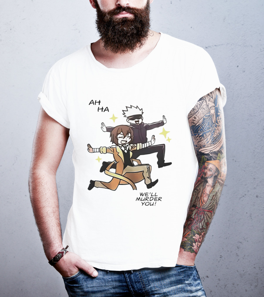 Ah Ha We’ll Murder You Cartoon Characters Dance Pose With Stars T-Shirt