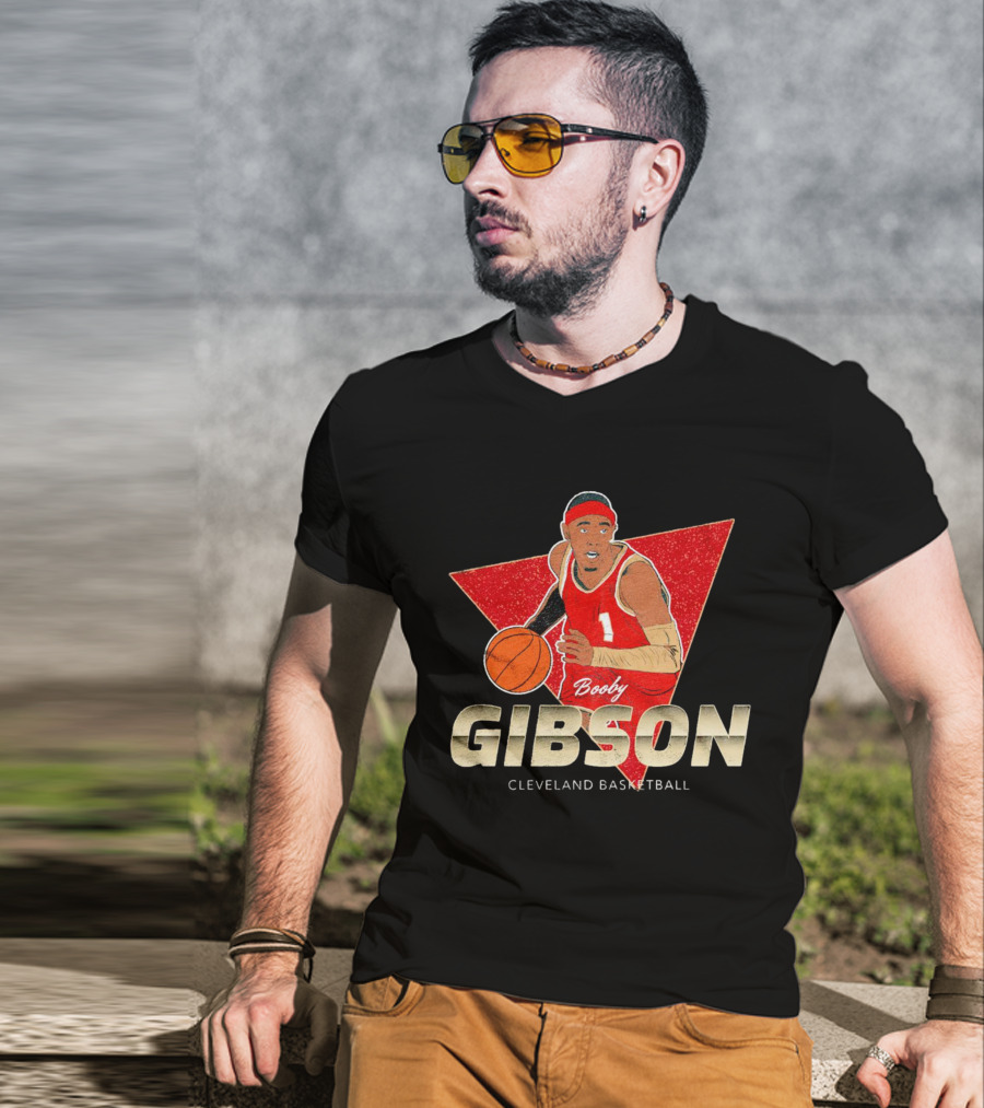Booby Gibson Cleveland Basketball Player Number 1 T-Shirt