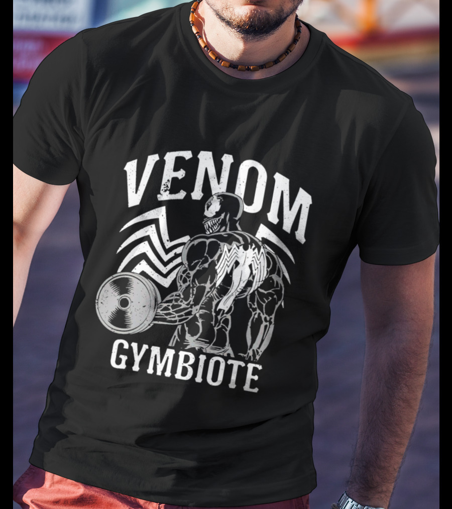 Venom Gymbiote Muscular Strength Workout Fitness Venoms Gymbiote Workout T-Shirt