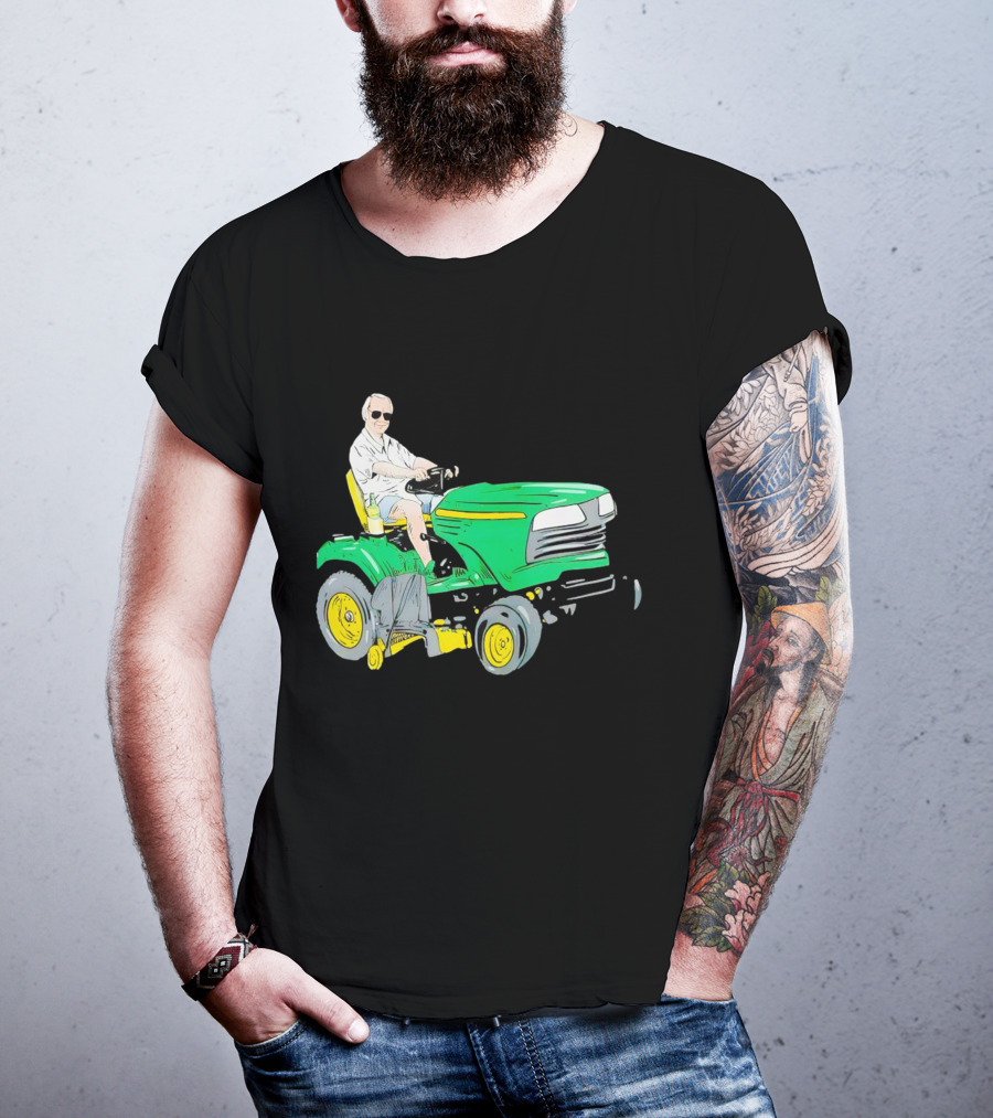 George Jones No Show Jones Riding Green Tractor T-Shirt