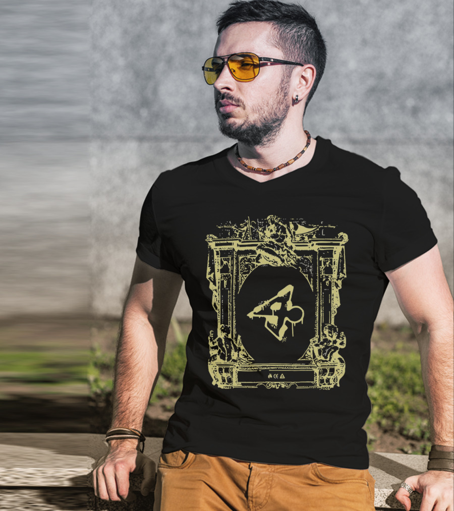 Ranboo Generation Loss 01100110 Vintage Frame With Dripping Triangle T-Shirt