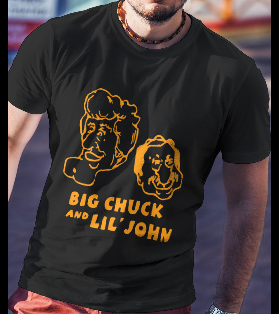 Big Chuck And Lil’ John Caricature Classic Faces T-Shirt