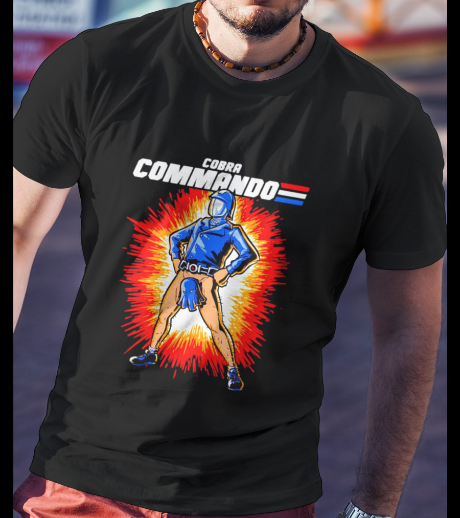 Cobra Commando Retro Action Cartoon Burst Hero T-Shirt