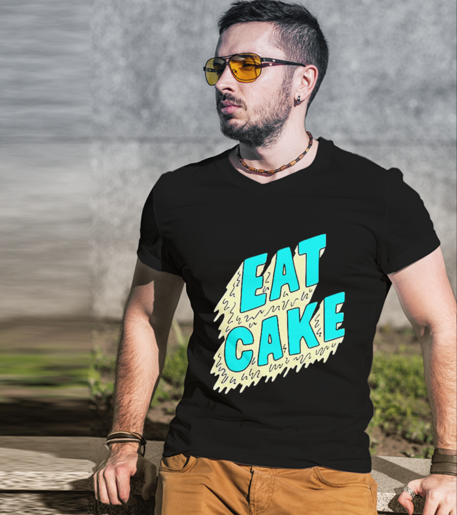 Eat Cake Retro T-Shirt