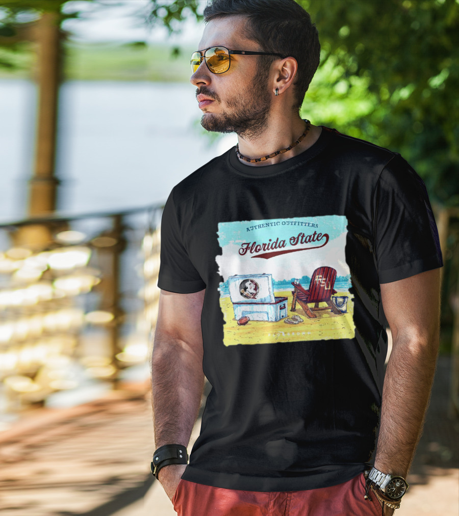 Florida State Seminoles Authentic Outfitters Lakeside Relaxation Scene T-Shirt