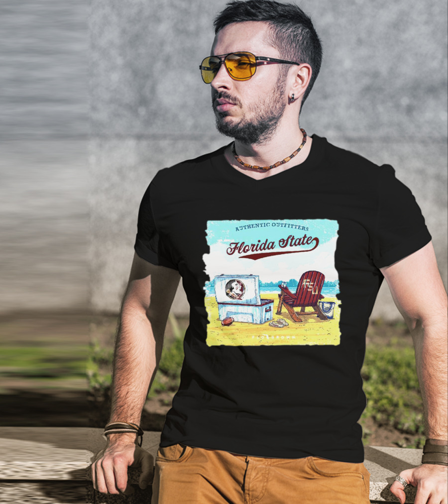 Florida State Seminoles Authentic Outfitters Lakeside Relaxation Scene T-Shirt