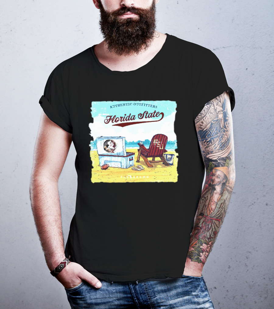 Florida State Seminoles Authentic Outfitters Lakeside Relaxation Scene T-Shirt