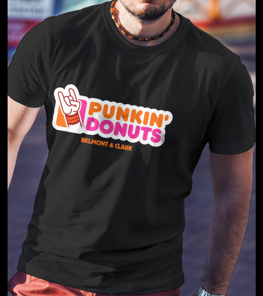 Punkin Donuts Belmont And Clark Rock Hand T-Shirt