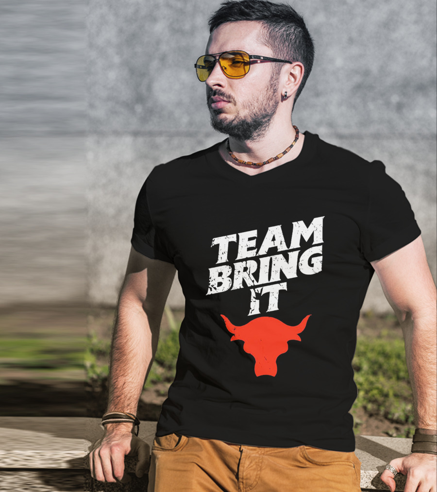 Team Bring It The Rock Bull T-Shirt