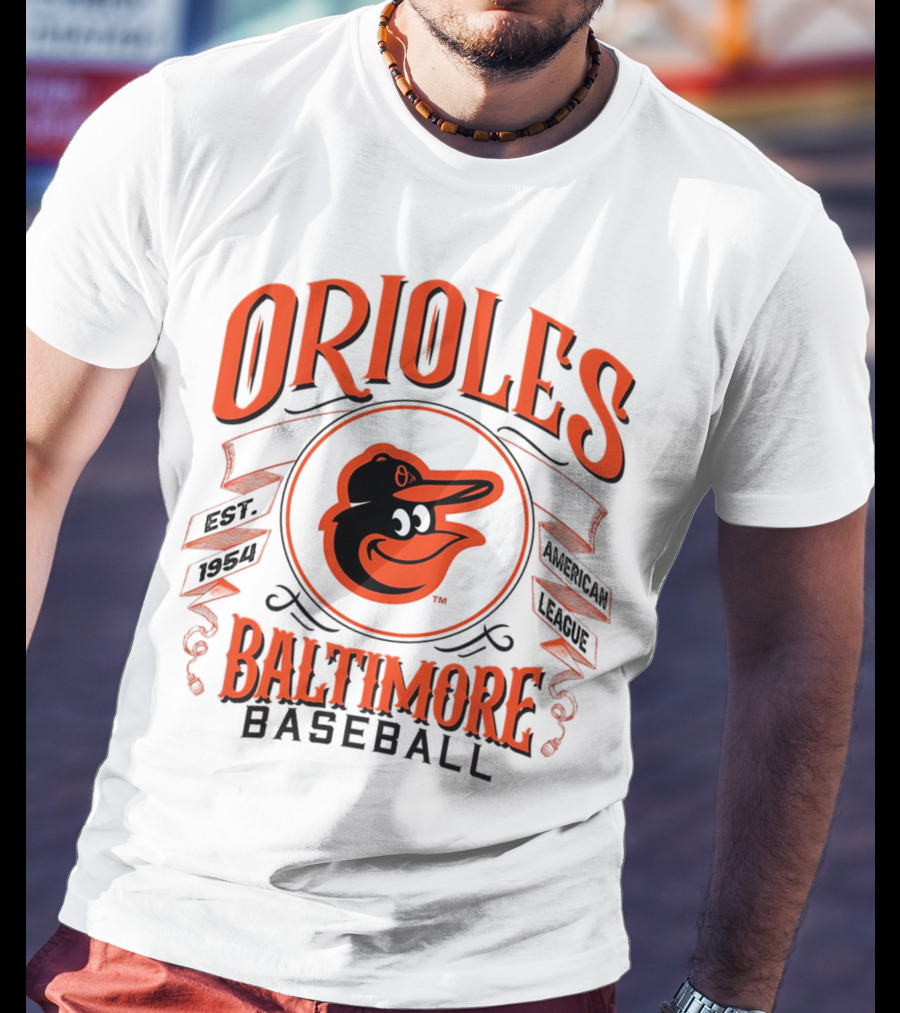 Orioles Baltimore Baseball American League Est 1954 T-Shirt