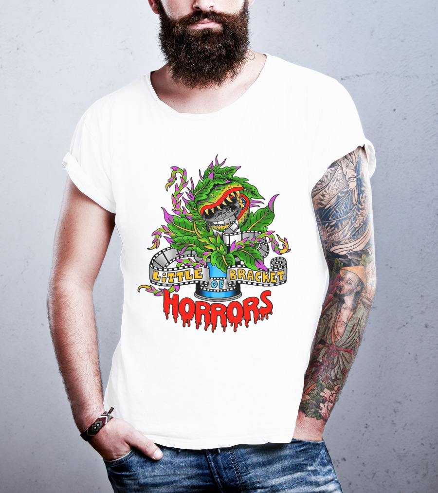 Little Bracket Of Horrors Film Reel Plant T-Shirt