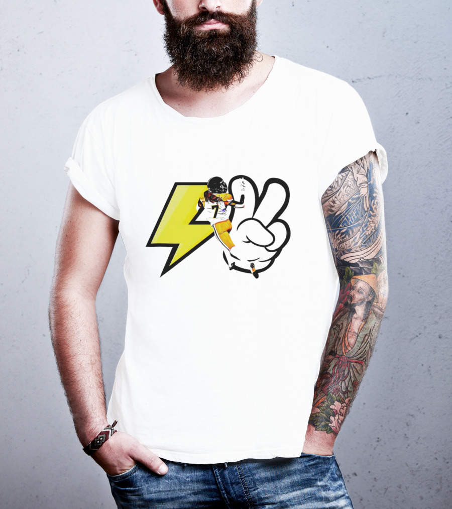 Lucky Whitehead Lightspeed BC Lions Football Lightning Bolt Victory Hand T-Shirt