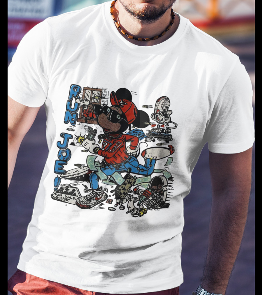 RUN JOE Run D.M.C. Mickey Mouse T-Shirt