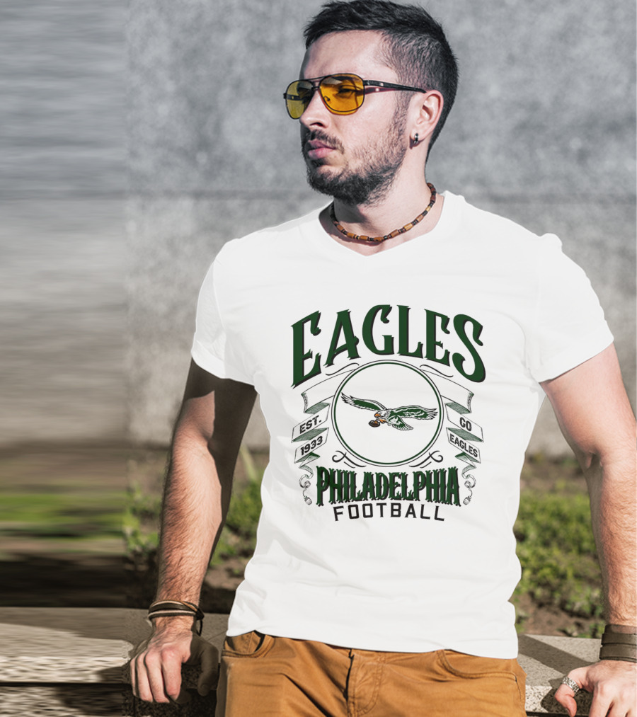 Philadelphia Eagles Football Est 1933 Go Eagles NFL T-Shirt