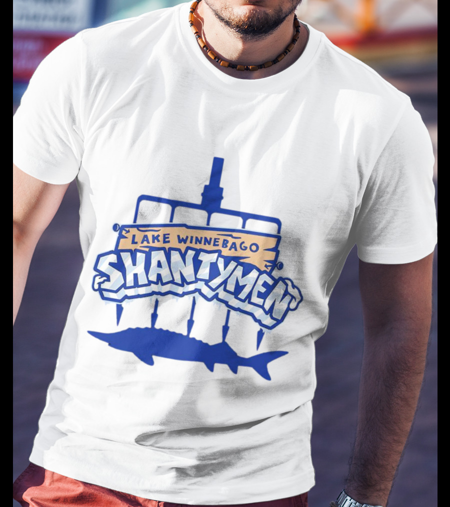 Lake Winnebago Shantymen Ice Fishing Spear T-Shirt