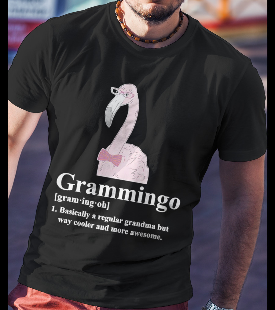 Grammingo Flamingo Grandma Way Cooler Awesome Definition T-Shirt
