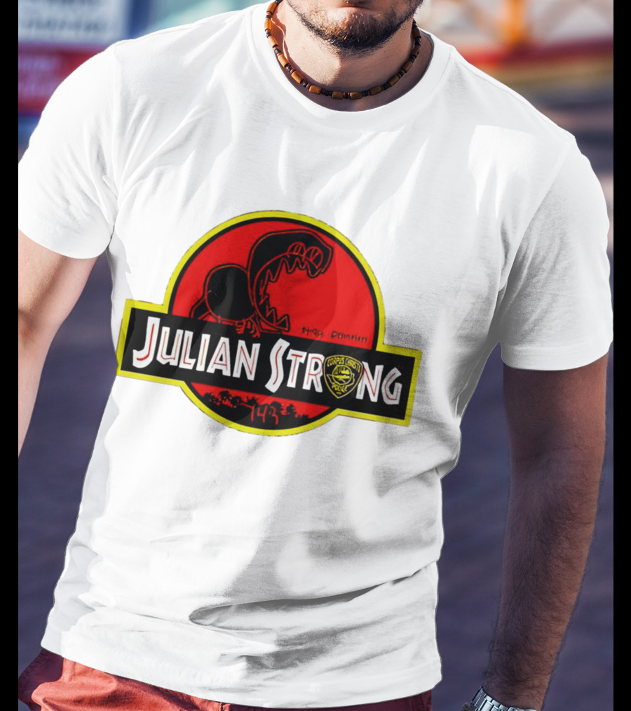 Julian Strong Fundraiser Unleash The Power Of Love Dinosaur Rescue Project 143 T-Shirt