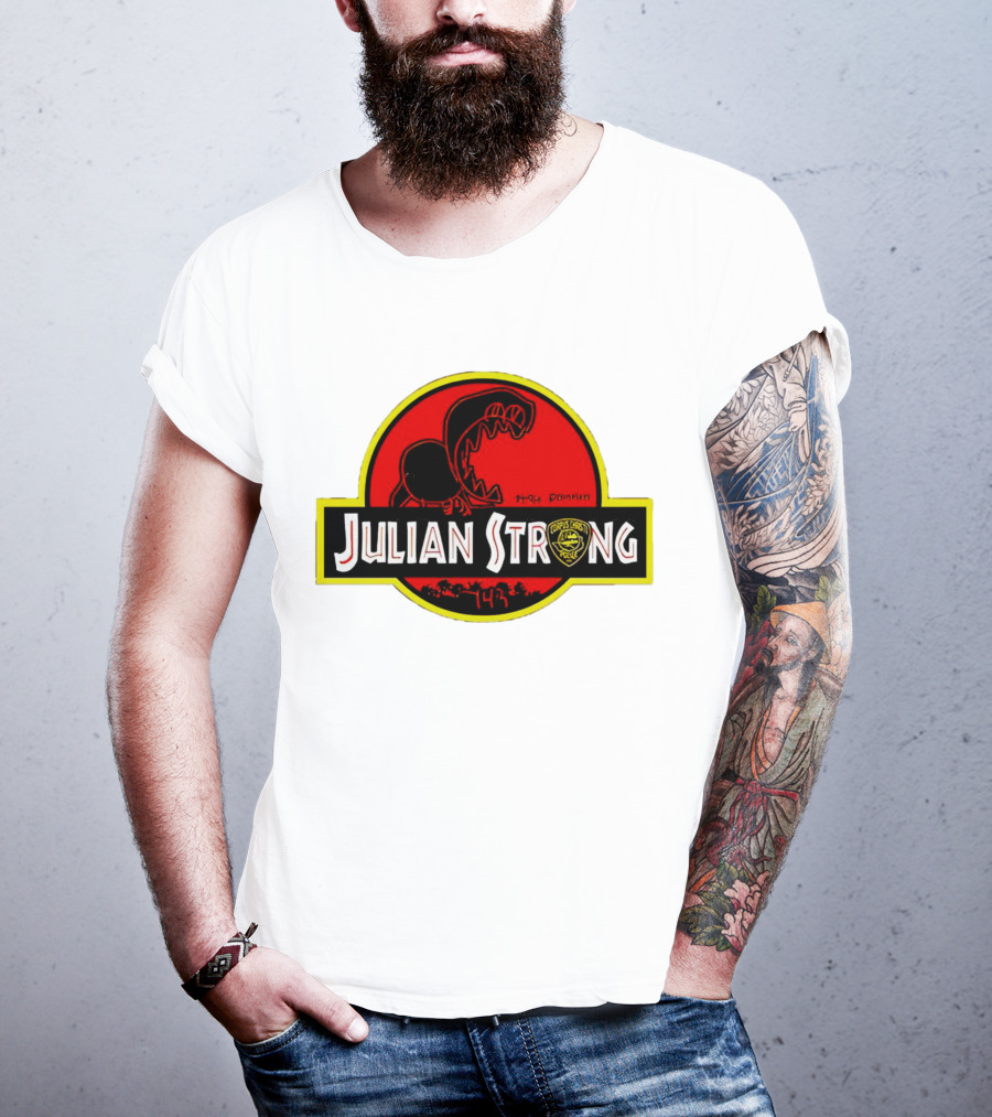 Julian Strong Fundraiser Unleash The Power Of Love Dinosaur Rescue Project 143 T-Shirt