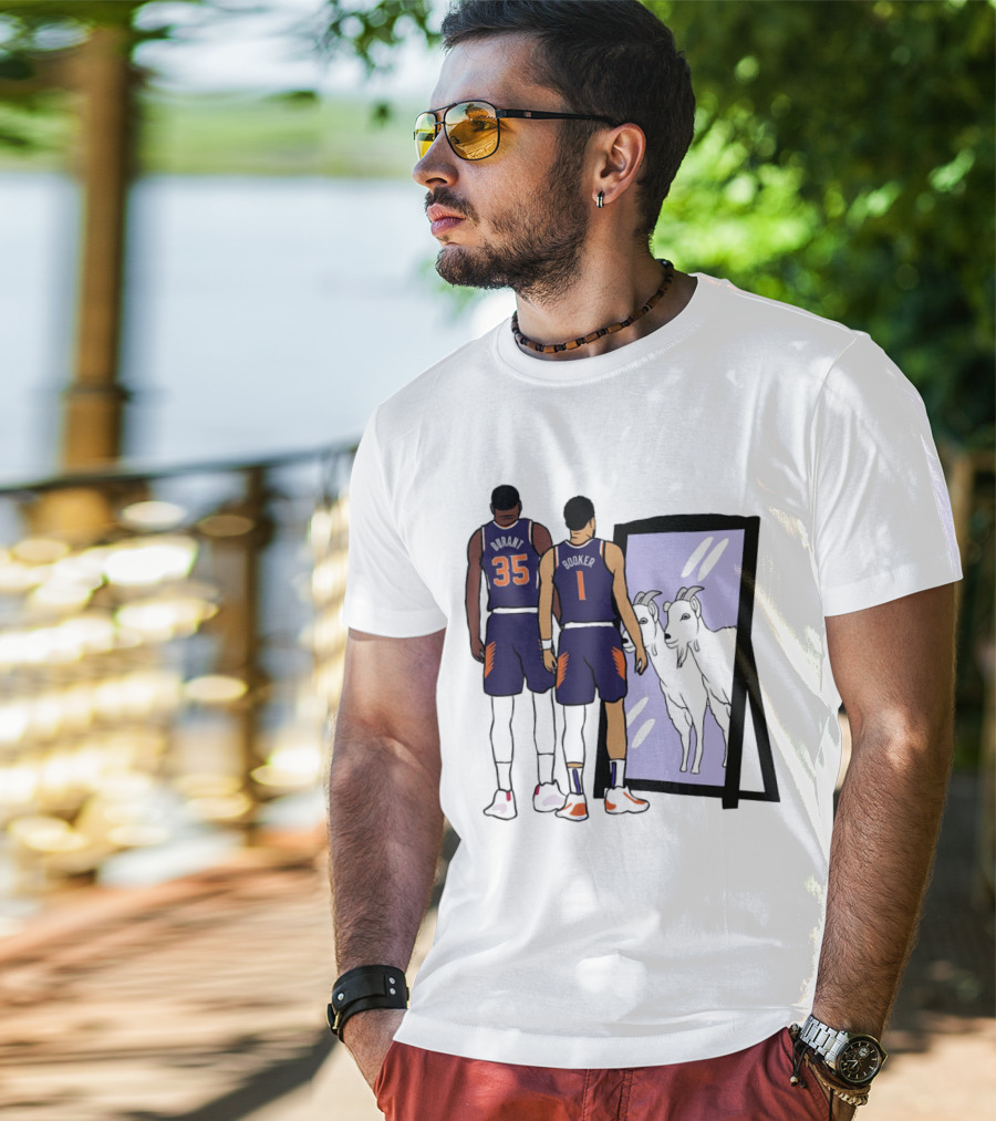 Kevin Durant 35 Devin Booker 1 Mirror Goats T-Shirt