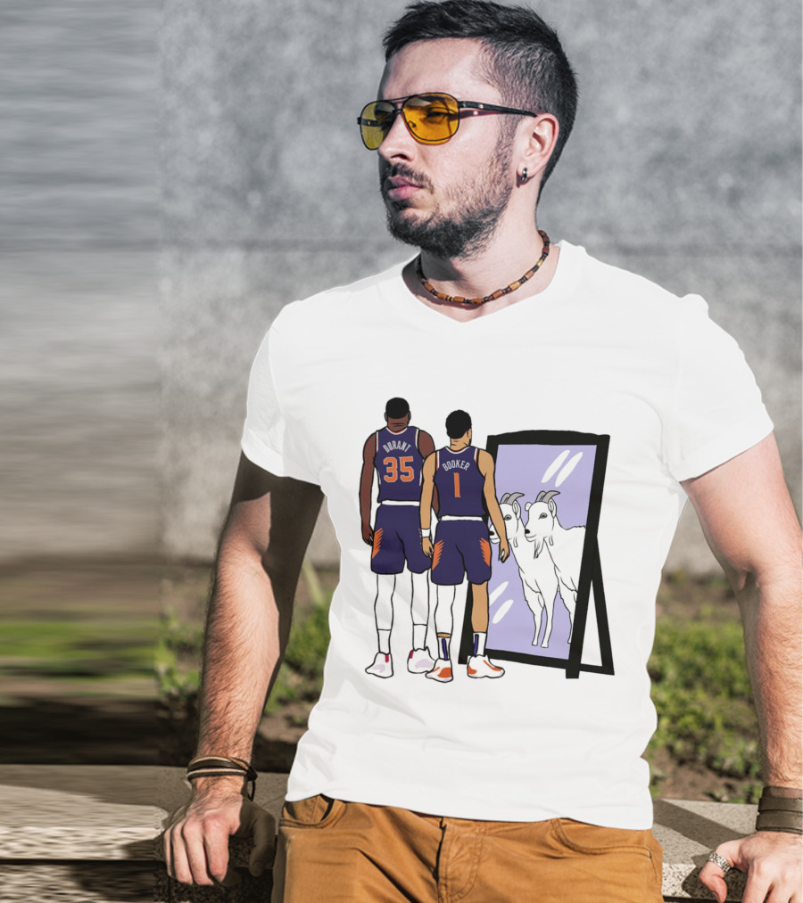 Kevin Durant 35 Devin Booker 1 Mirror Goats T-Shirt