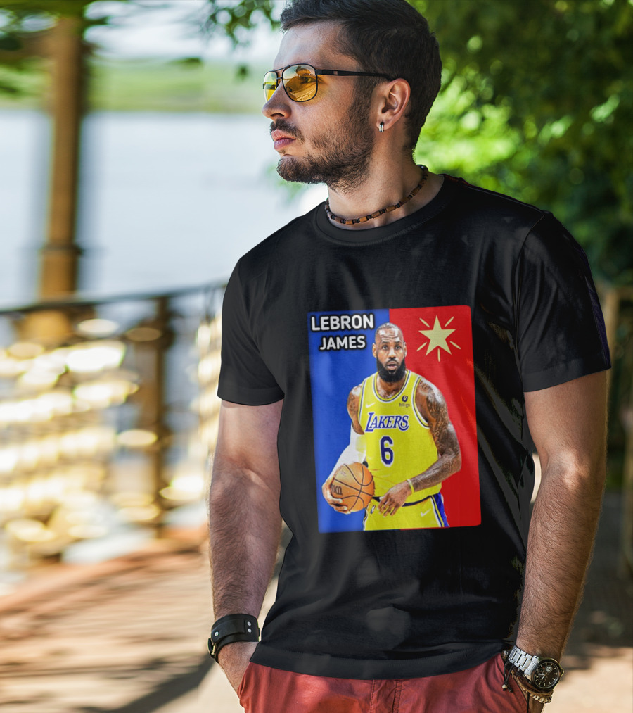 LeBron James Los Angeles Lakers Basketball Star 6 T-Shirt