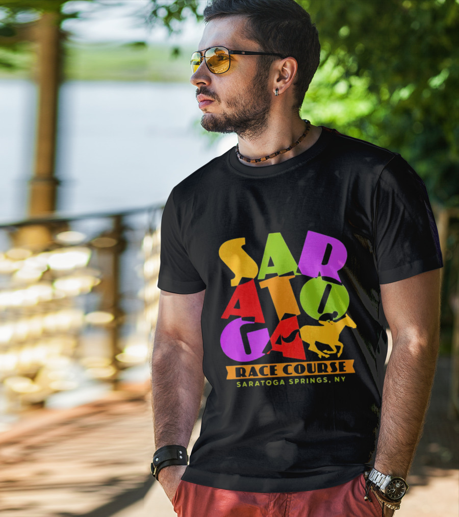 Saratoga Springs NY Race Course Horse Racing Saratoga T-Shirt