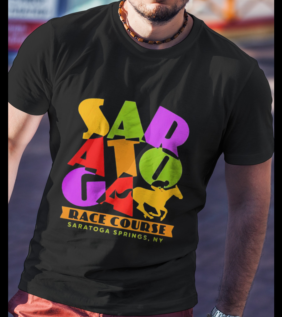 Saratoga Springs NY Race Course Horse Racing Saratoga T-Shirt